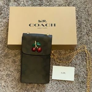 Coach Cherry Resin Phone Crossbody Case